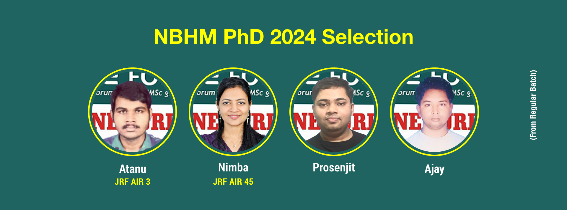 Banner- NBHM PhD 2024 Selection